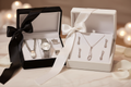 Luxury sterling silver his and hers jewelry gift set for couples