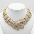Luxury Gold Diamond Necklace
