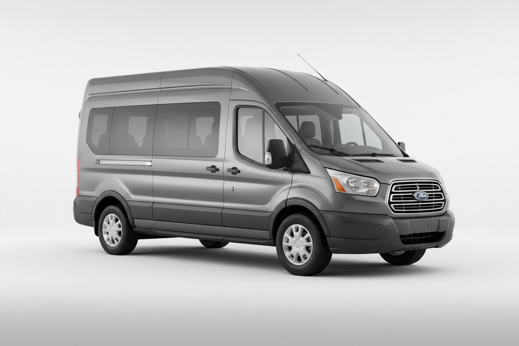 Ford Transit сив пътнически бус
