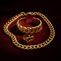 Thick Gold Bracelet