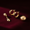 Thick Gold Earrings for Women