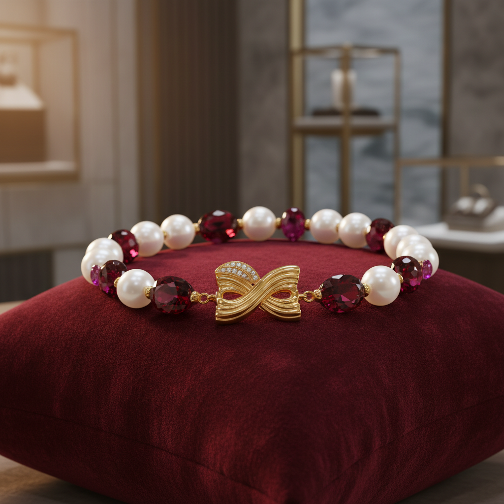 Red pearl bracelet